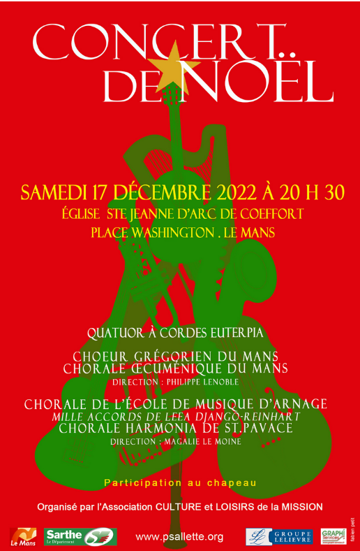 Concert de Noël, Harmonia, Mille accords, Choeur grégorien : 17 décembre 2022